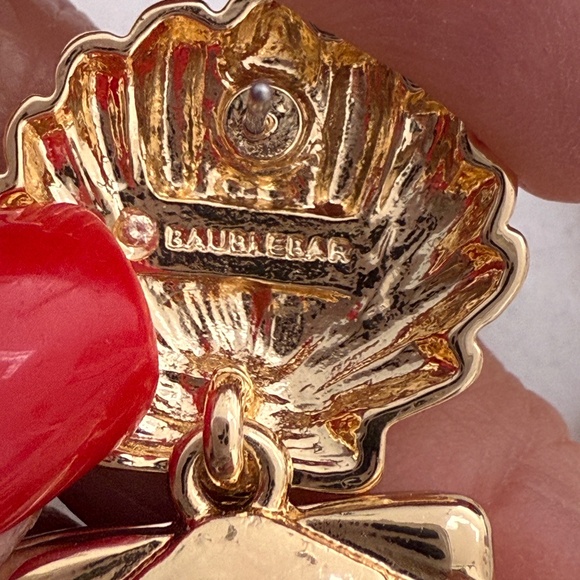 Baublebar Out of This Shell Earrings Pierced Elegant Designer Costume - Picture 3 of 7